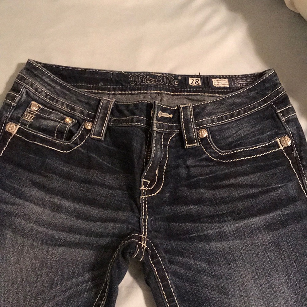 Miss Me ankle skinny jeans